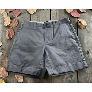 J.Crew Reade Chino Shorts Sz 29 W Gray 7" Inseam 100% Cotton Casual Golf Preppy
